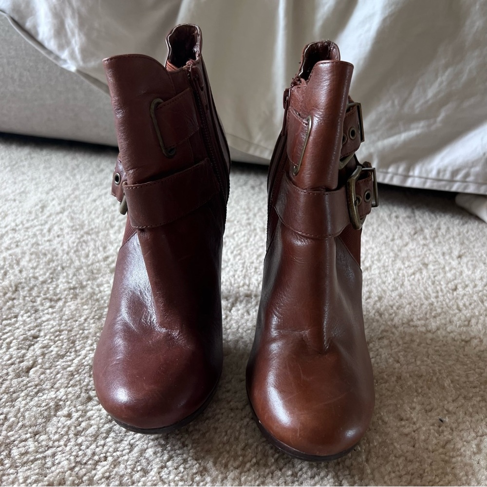 Aldo Moto Leather Ankle Boots - Picture 6 of 12